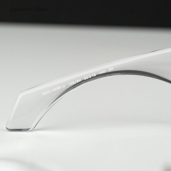 Versace Women Sunglasses Transparent Mirror Silver Rectangle VE4489U 148/8V NEW main image 7